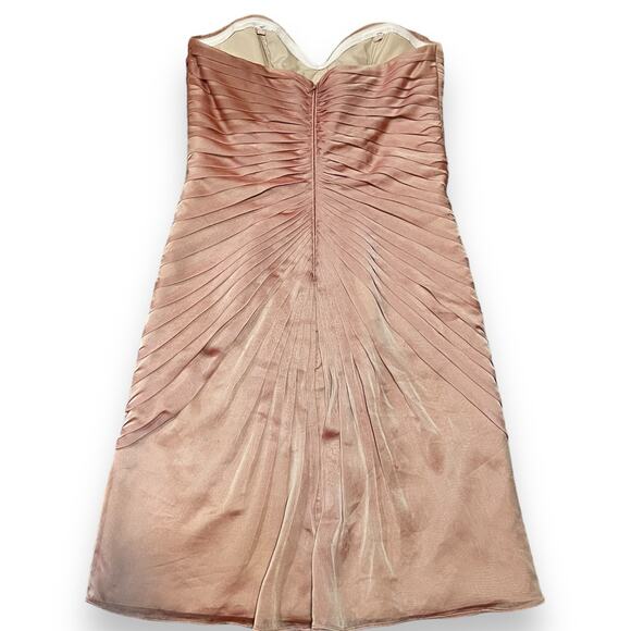 Bari Jay Style 400 Strapless Sweetheart Mini Dress Melon 2 - Picture 4 of 6